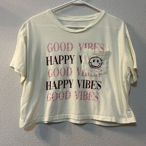 Vivre La Vie good vibes crop top size XL